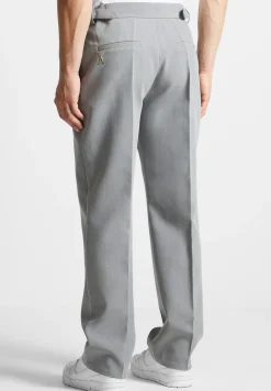 Pleated Tailored Trousers - Light Grey^Manière De Voir Outlet
