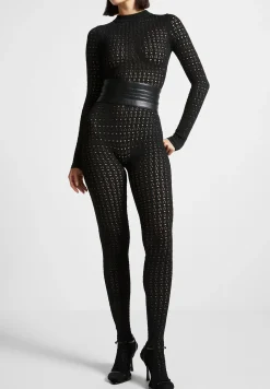 Pointelle Knit Jumpsuit with Belt -^Manière De Voir Best