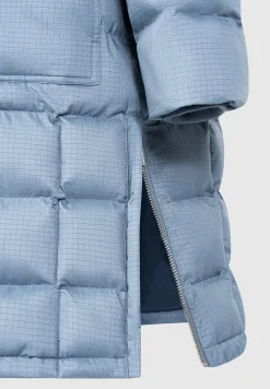 Quilted Longline Puffer Coat - Steel Blue^Manière De Voir Outlet