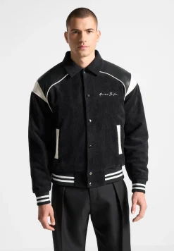 Raglan Corduroy Eiffel Varsity Jacket -^Manière De Voir Fashion