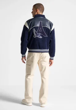 Raglan Corduroy Eiffel Varsity Jacket -^Manière De Voir Best