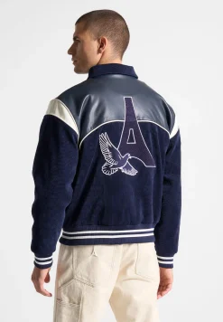 Raglan Corduroy Eiffel Varsity Jacket -^Manière De Voir Best