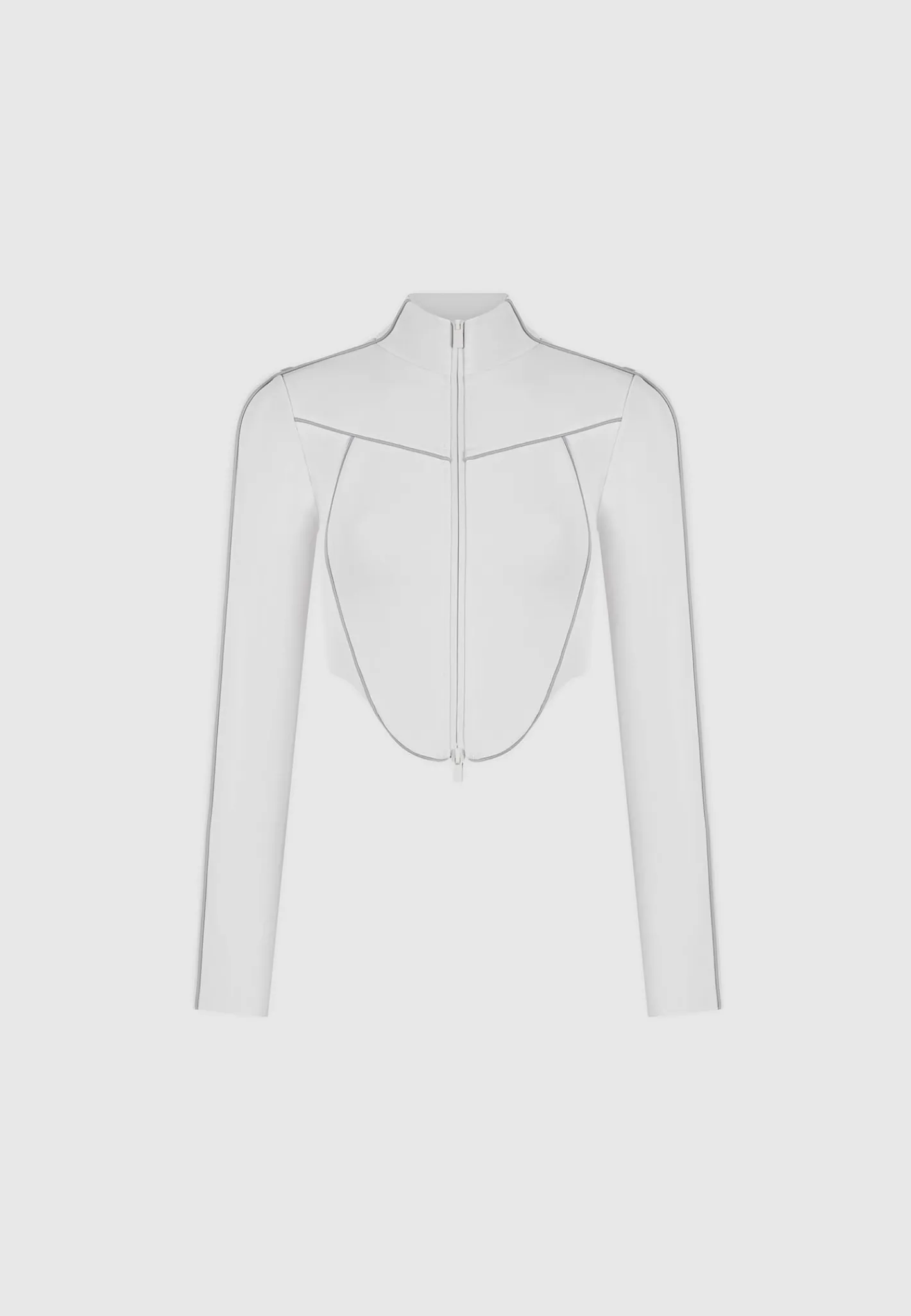 Reflective Piped Long Sleeve Corset Jacket -^Manière De Voir Online