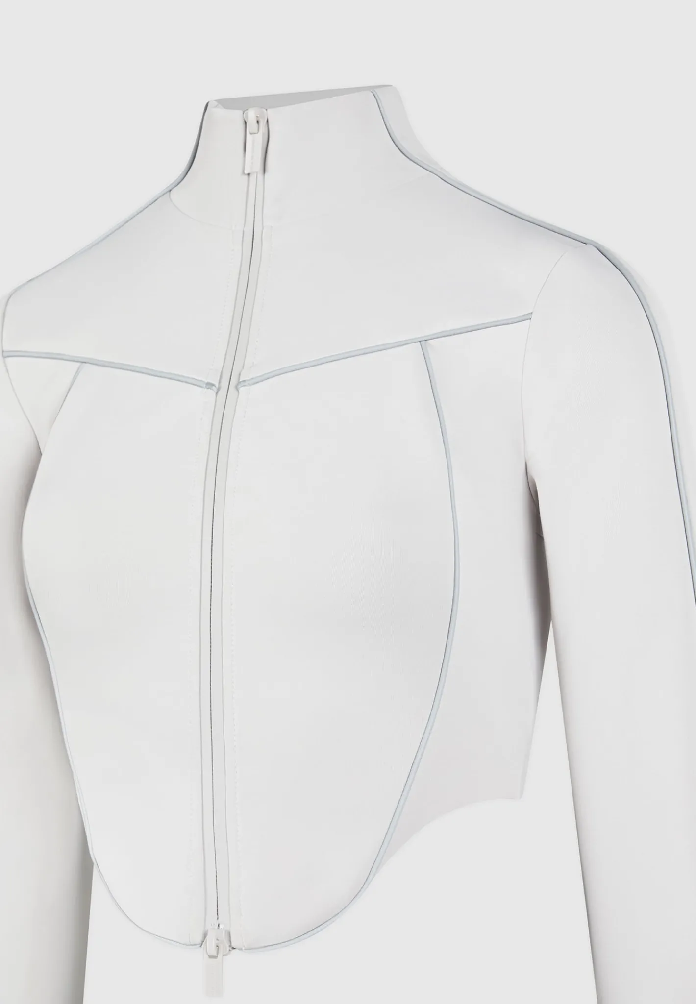 Reflective Piped Long Sleeve Corset Jacket -^Manière De Voir Online