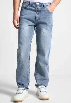 Relaxed Fit Jean - Washed Blue^Manière De Voir Hot