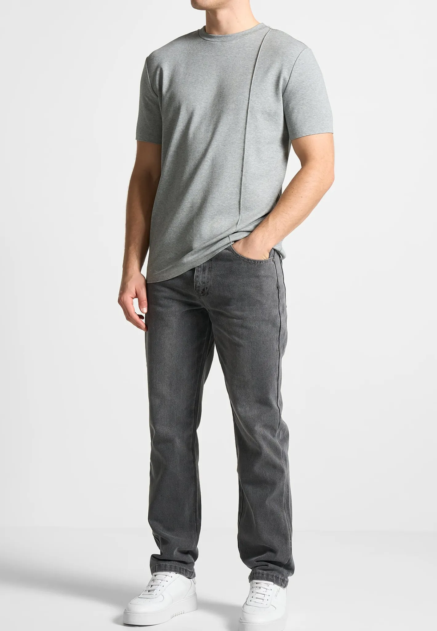 Relaxed Fit Jean - Washed Grey^Manière De Voir Discount