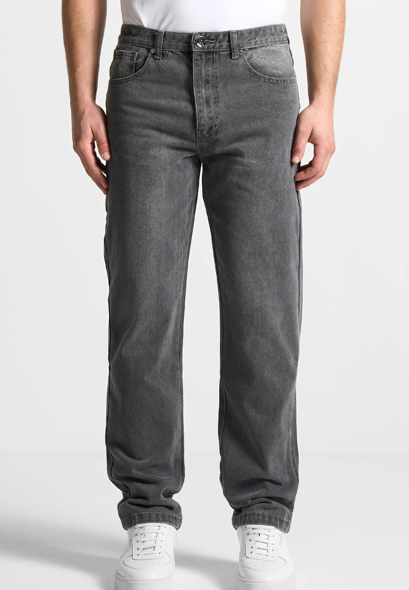 Relaxed Fit Jean - Washed Grey^Manière De Voir Discount