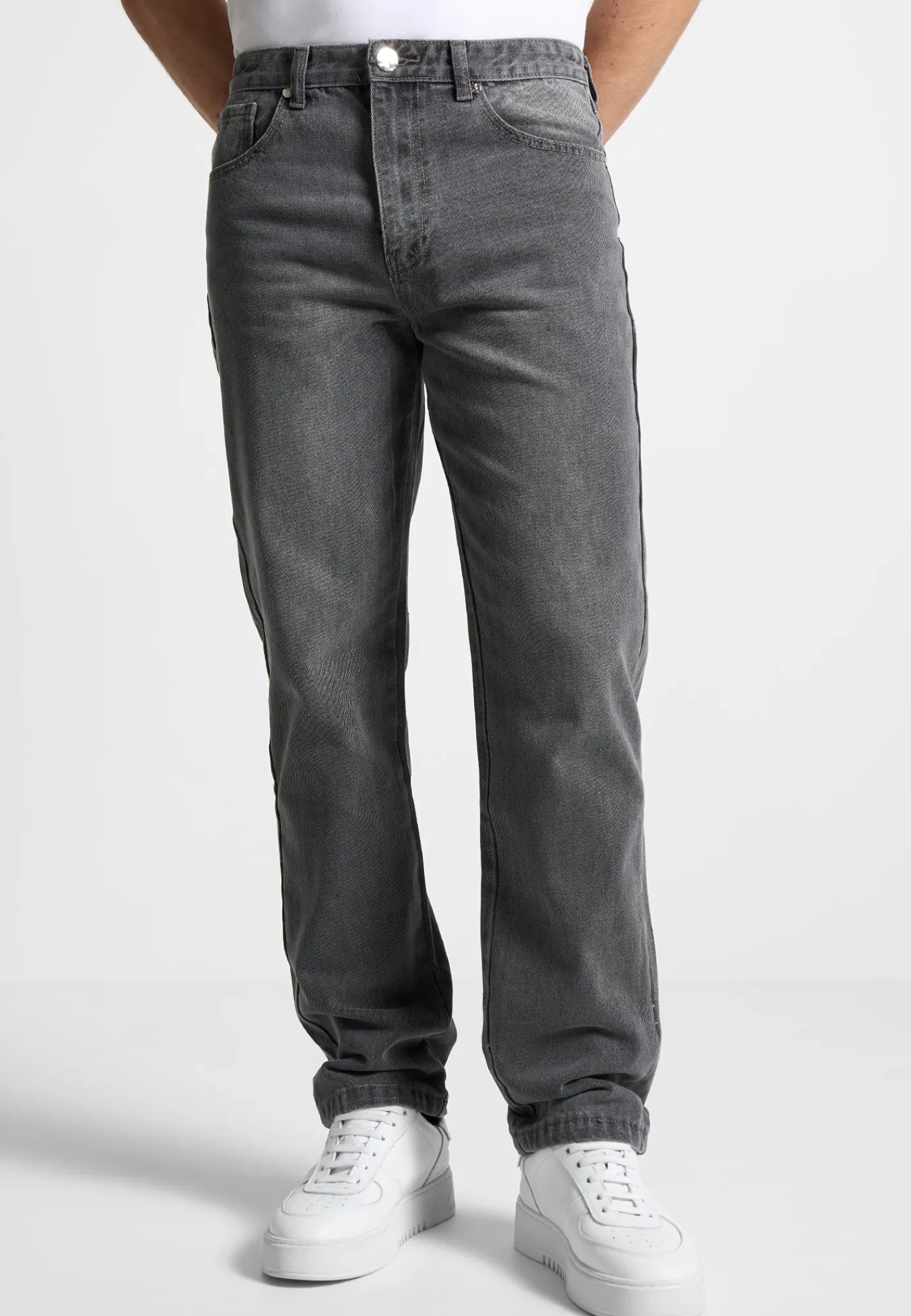 Relaxed Fit Jean - Washed Grey^Manière De Voir Discount