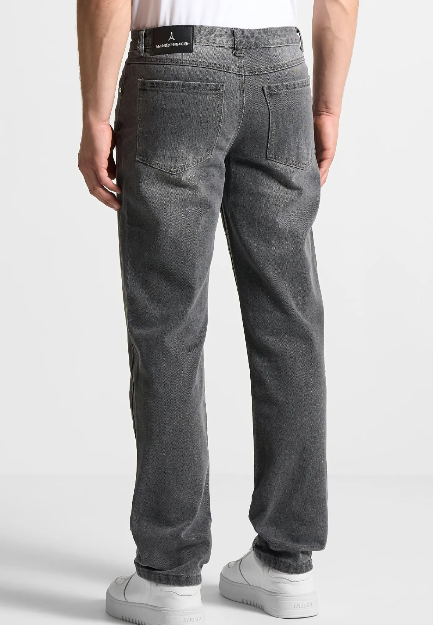Relaxed Fit Jean - Washed Grey^Manière De Voir Discount