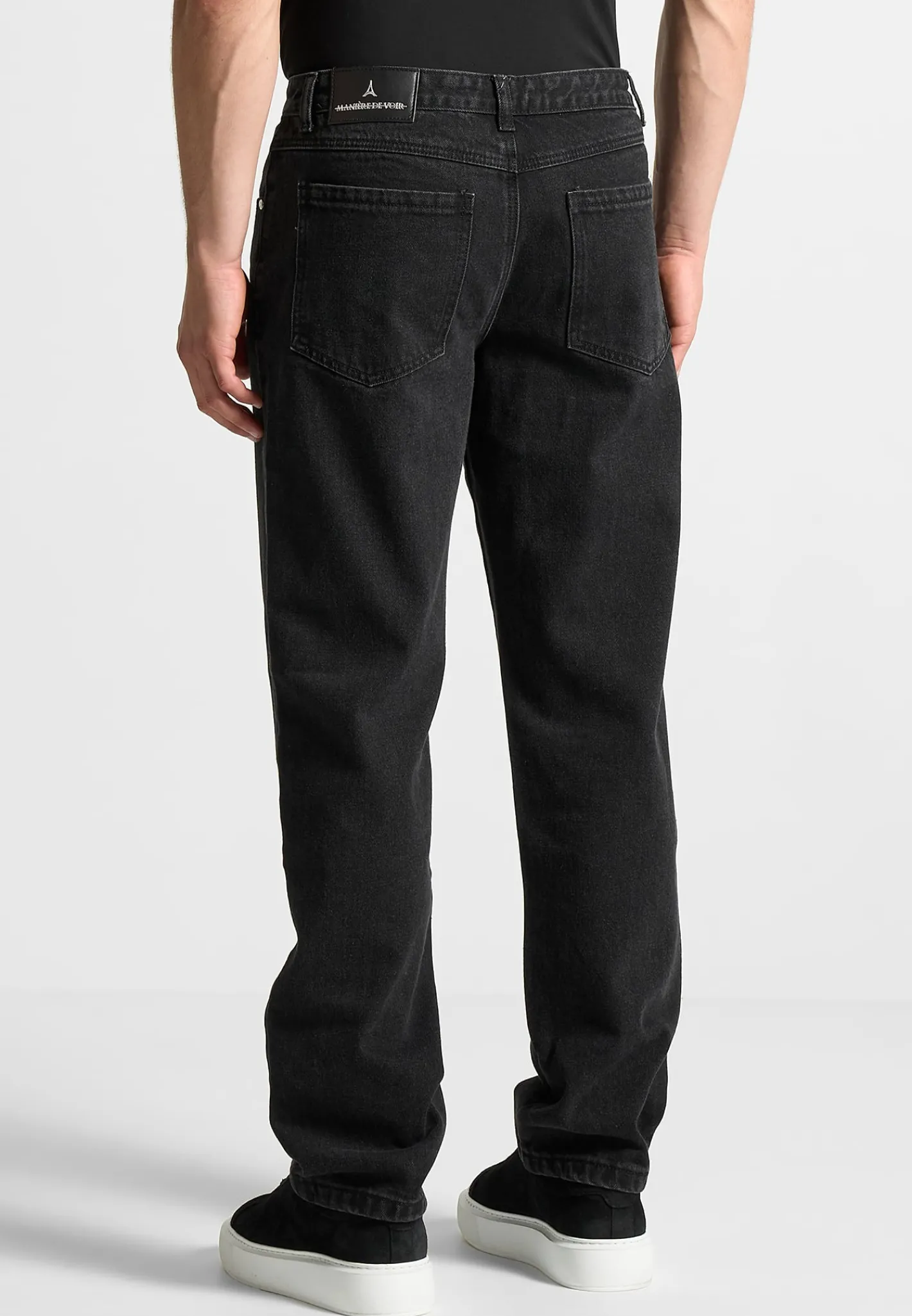 Relaxed Fit Jean - Washed Black^Manière De Voir Clearance