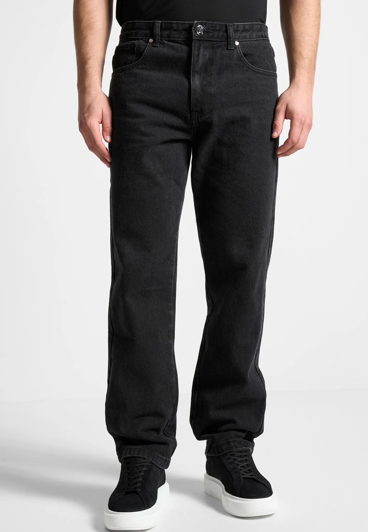 Relaxed Fit Jean - Washed Black^Manière De Voir Clearance
