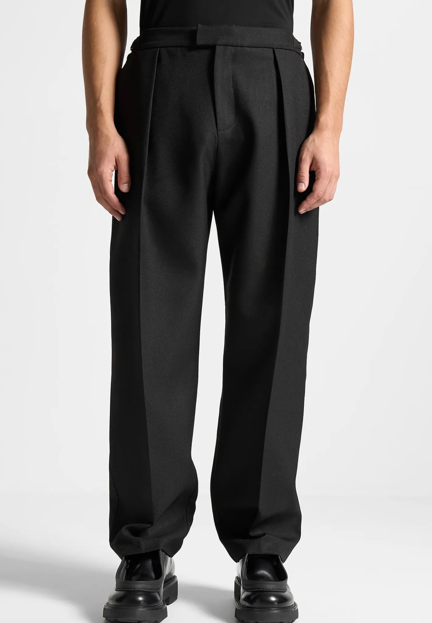 Relaxed Tailored Trousers with Pleat -^Manière De Voir Clearance