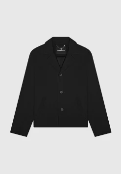 Revere Collar Twill Jacket -^Manière De Voir Fashion