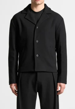 Revere Collar Twill Jacket -^Manière De Voir Fashion