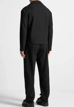Revere Collar Twill Jacket -^Manière De Voir Fashion