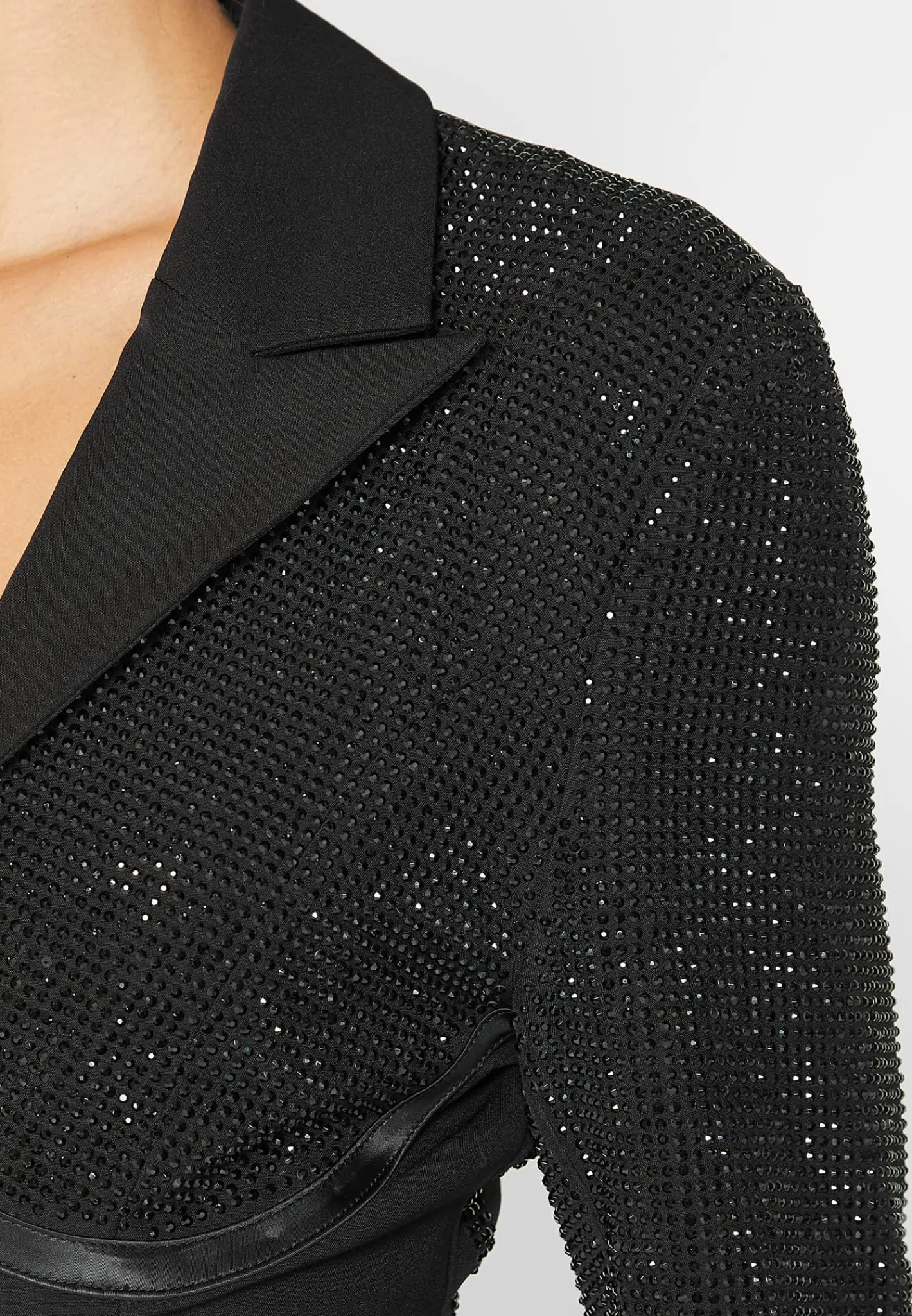 Rhinestone Corset Blazer Dress -^Manière De Voir Fashion