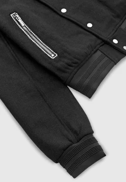 Rhinestone Wool Blend Varsity Jacket -^Manière De Voir Online
