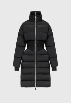 Ribbed Corset Longline Puffer Coat -^Manière De Voir Best
