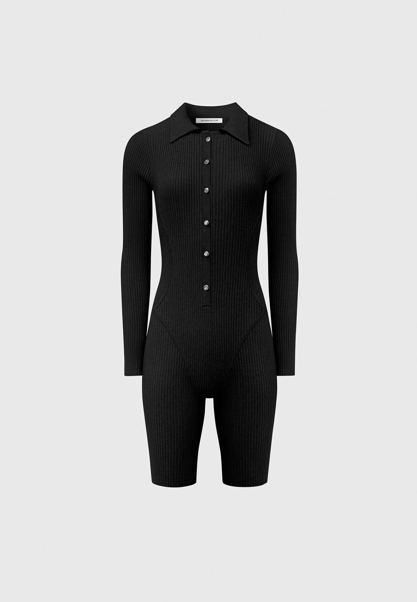 Ribbed Knit Long Sleeve Playsuit -^Manière De Voir Online