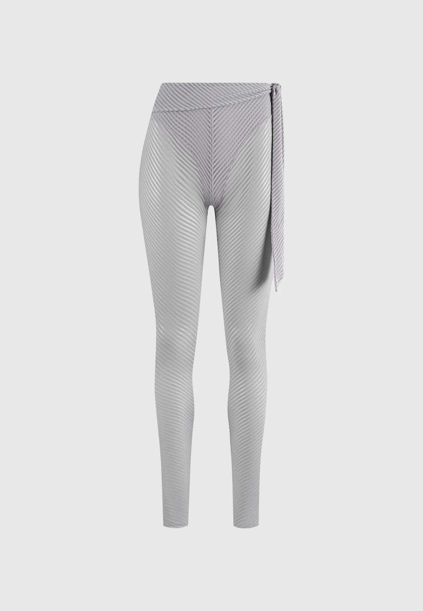 Ribbed Sheer Leggings with Tie -^Manière De Voir Clearance