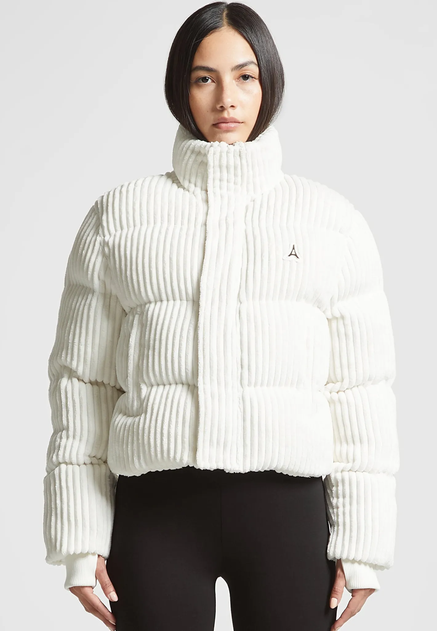 Ribbed Velour Puffer Jacket -^Manière De Voir Clearance