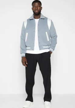Satin Panel Wool Varsity Jacket -^Manière De Voir Discount