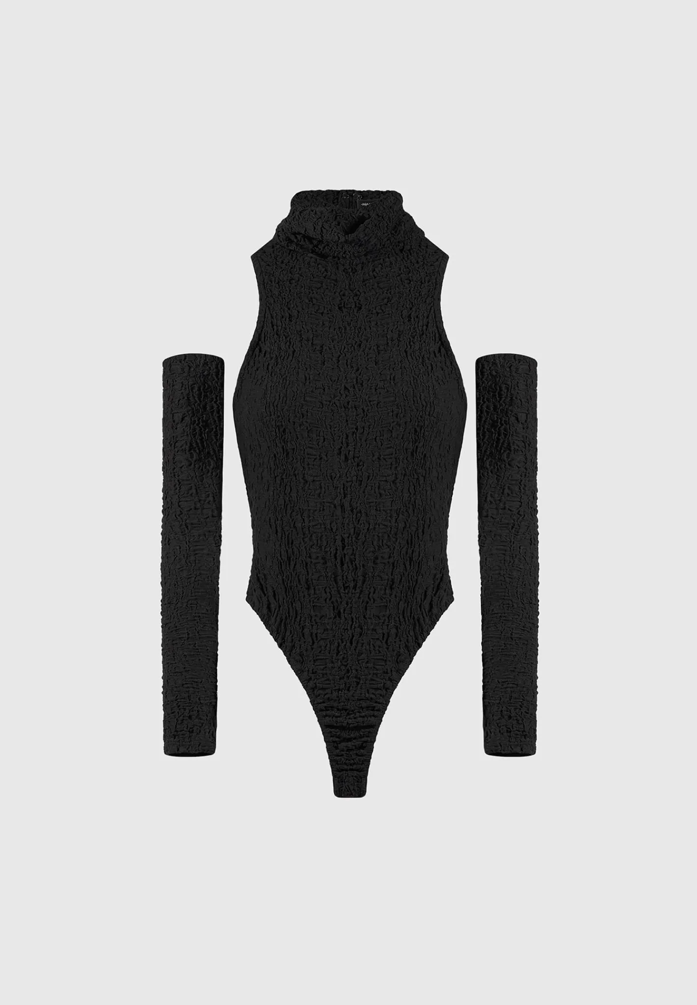 Seersucker Cowl Neck Bodysuit -^Manière De Voir Clearance