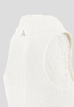 Seersucker Cowl Neck Bodysuit -^Manière De Voir Sale