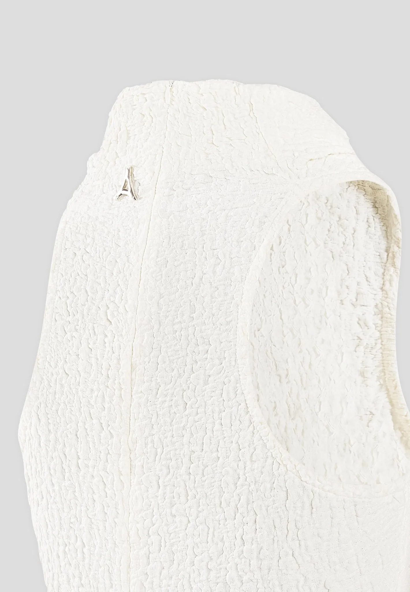 Seersucker Cowl Neck Bodysuit -^Manière De Voir Sale