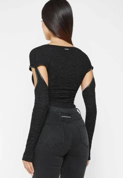 Shirred Cut Out Bodysuit -^Manière De Voir Best