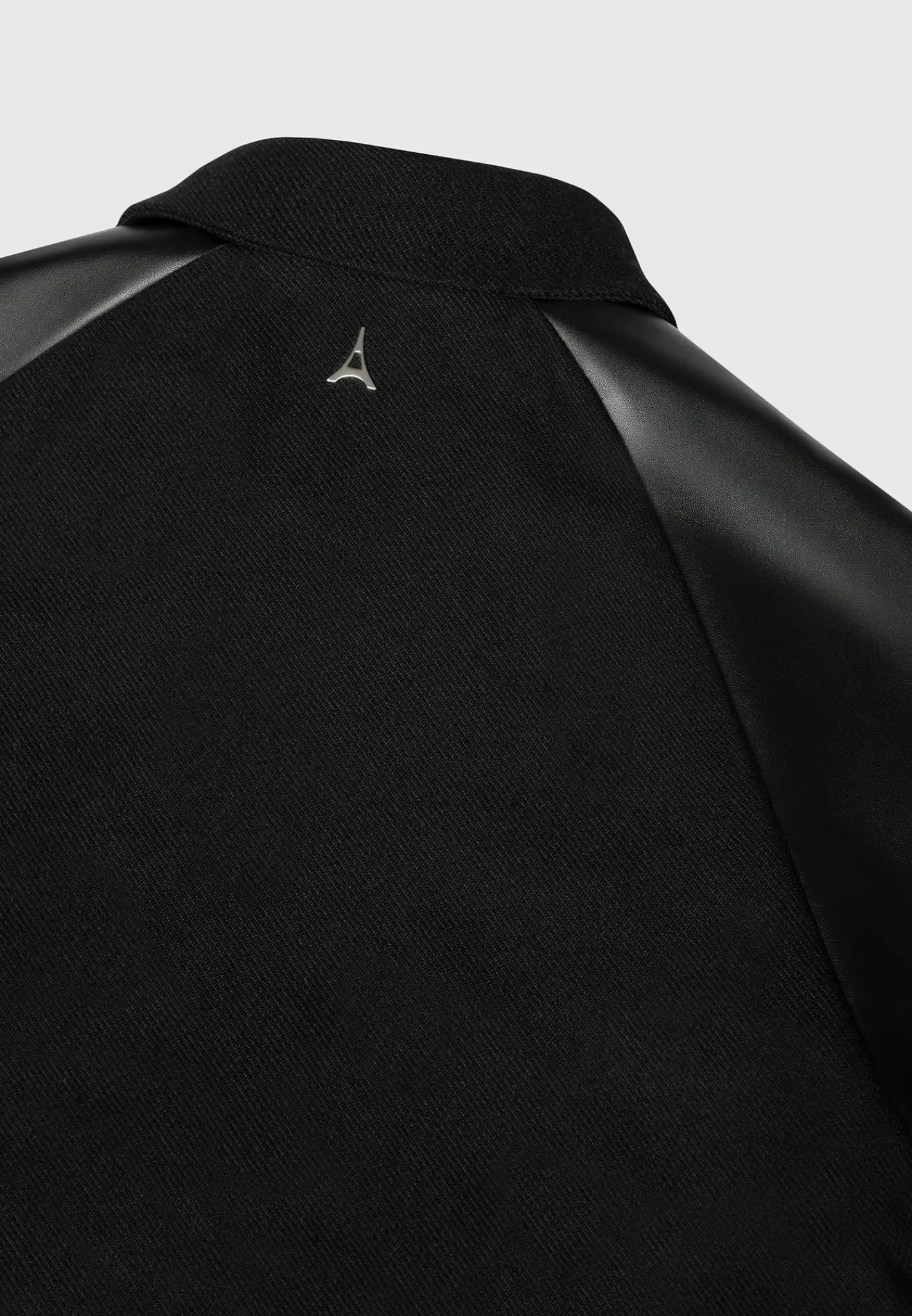 Signature Vegan Leather Raglan Varsity Jacket -^Manière De Voir New
