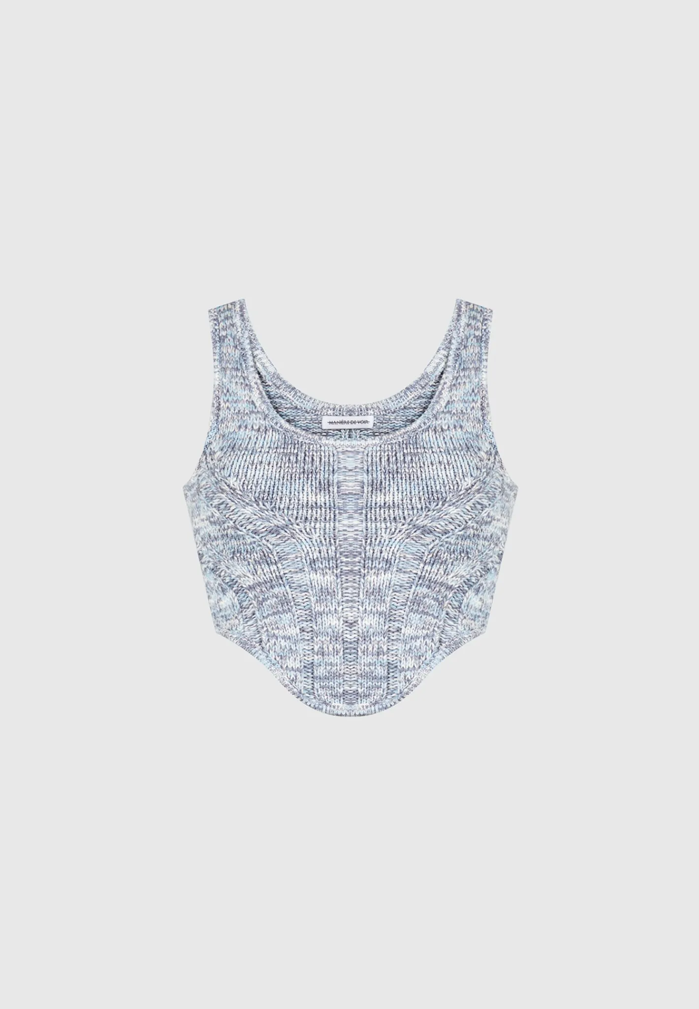 Space Dye Knit Corset Top -^Manière De Voir Clearance