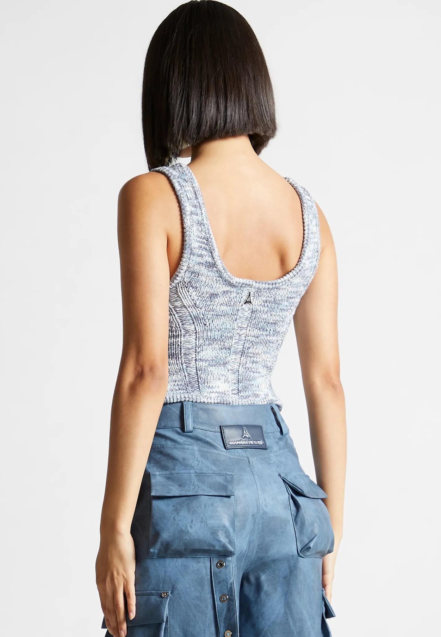 Space Dye Knit Corset Top -^Manière De Voir Clearance