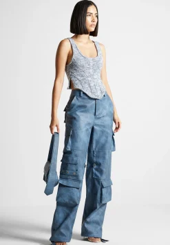 Space Dye Knit Corset Top -^Manière De Voir Clearance