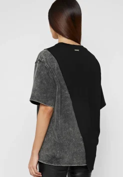 Split Graphic T Shirt - Washed Black^Manière De Voir Hot