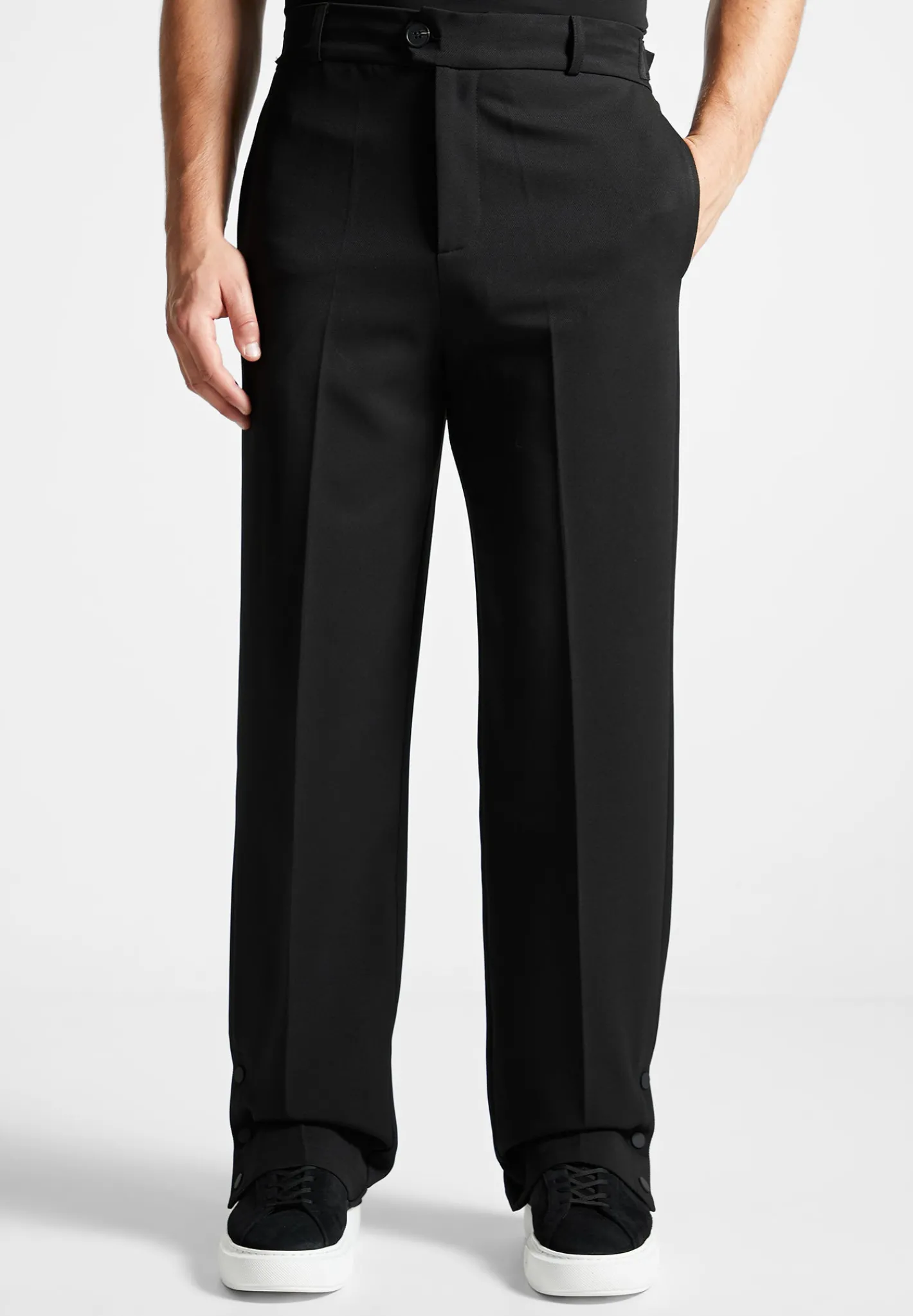 Straight Leg Buttoned Cuff Trousers -^Manière De Voir Sale