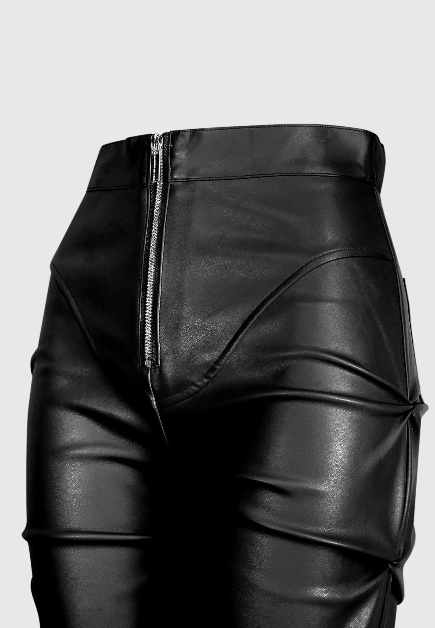 Tacked Vegan Leather Flared Trousers -^Manière De Voir Clearance