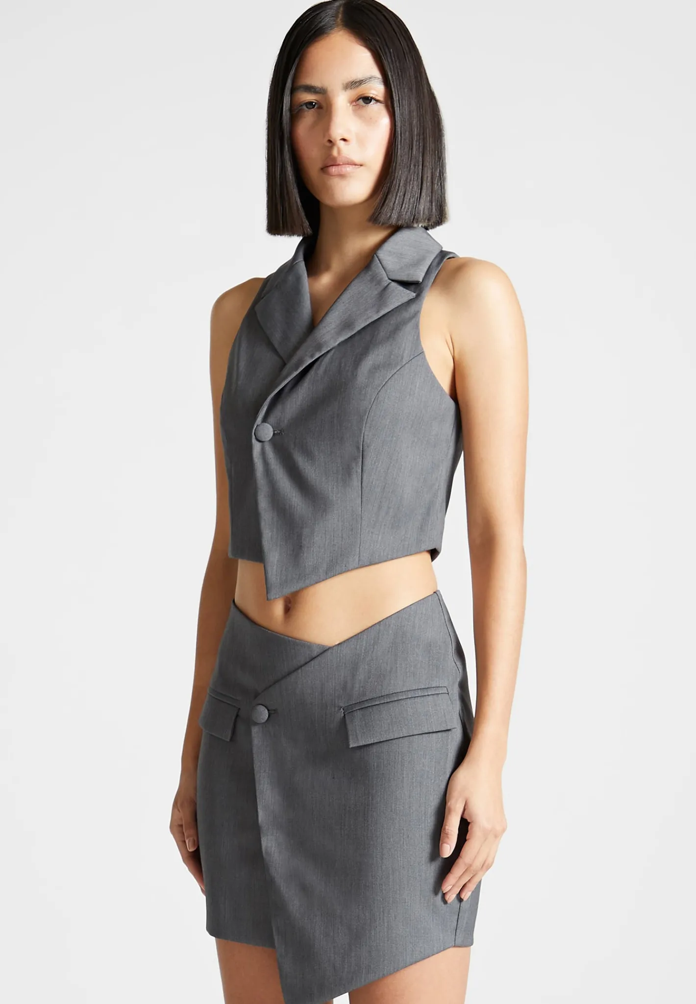 Tailored Asymmetric Waistcoat -^Manière De Voir Hot