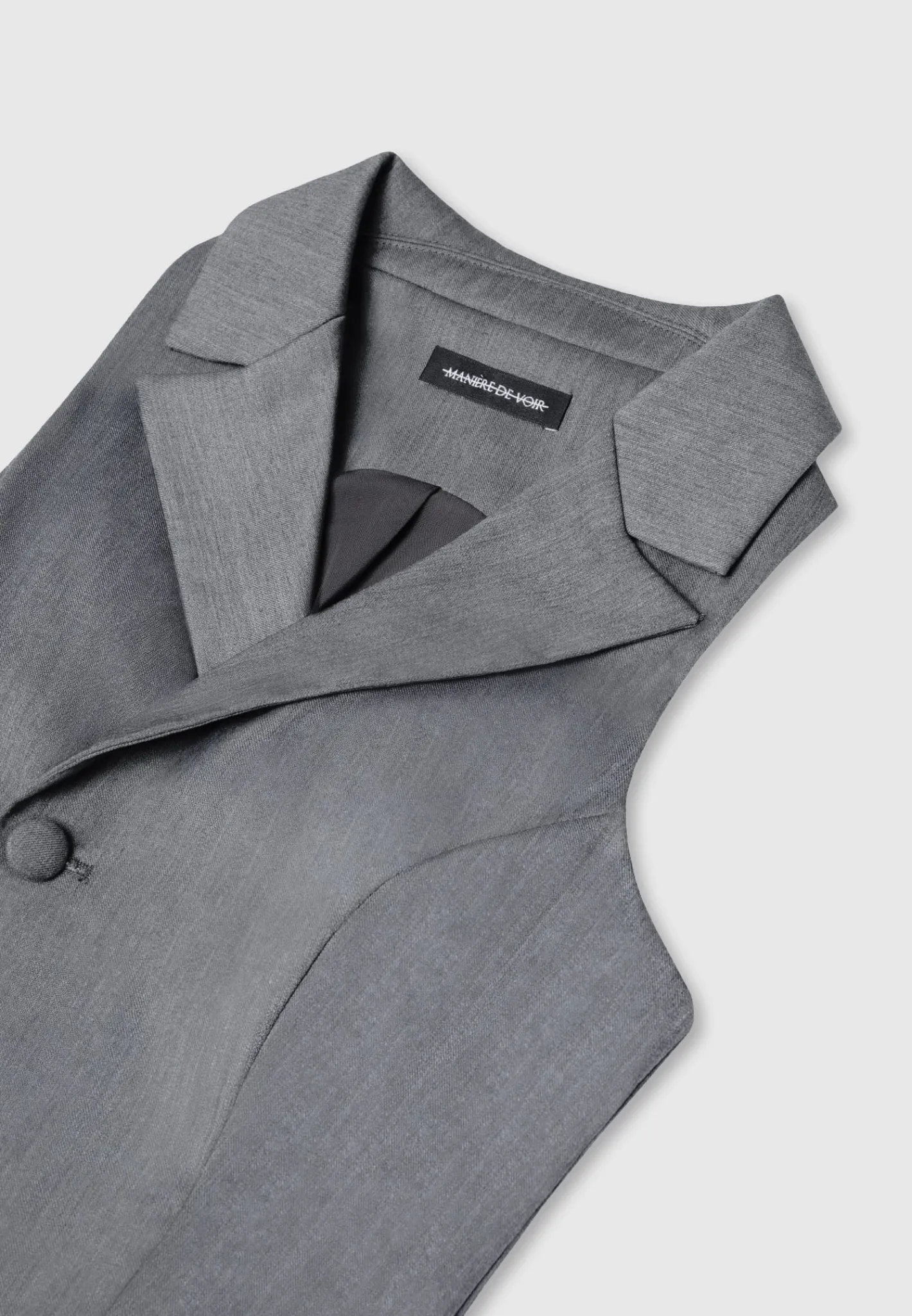 Tailored Asymmetric Waistcoat -^Manière De Voir Hot