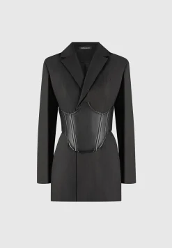 Tailored Blazer Dress with Reversible Corset -^Manière De Voir Clearance