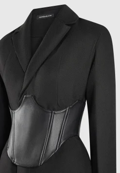 Tailored Blazer Dress with Reversible Corset -^Manière De Voir Clearance