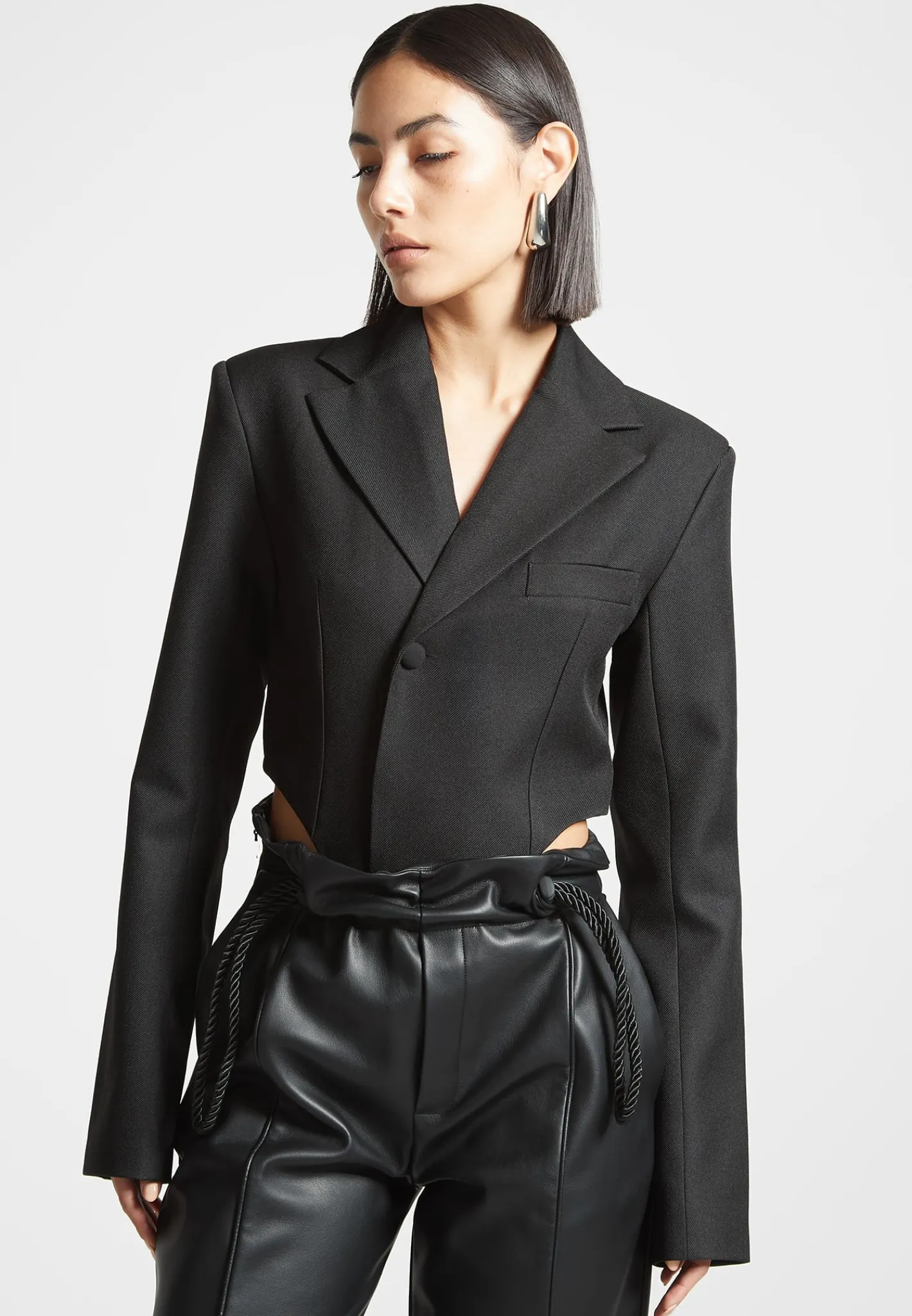 Tailored High Leg Blazer Bodysuit -^Manière De Voir Online