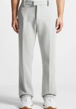 Tailored Joggers With Crease - Light Grey Marl^Manière De Voir Outlet