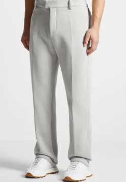 Tailored Joggers With Crease - Light Grey Marl^Manière De Voir Outlet
