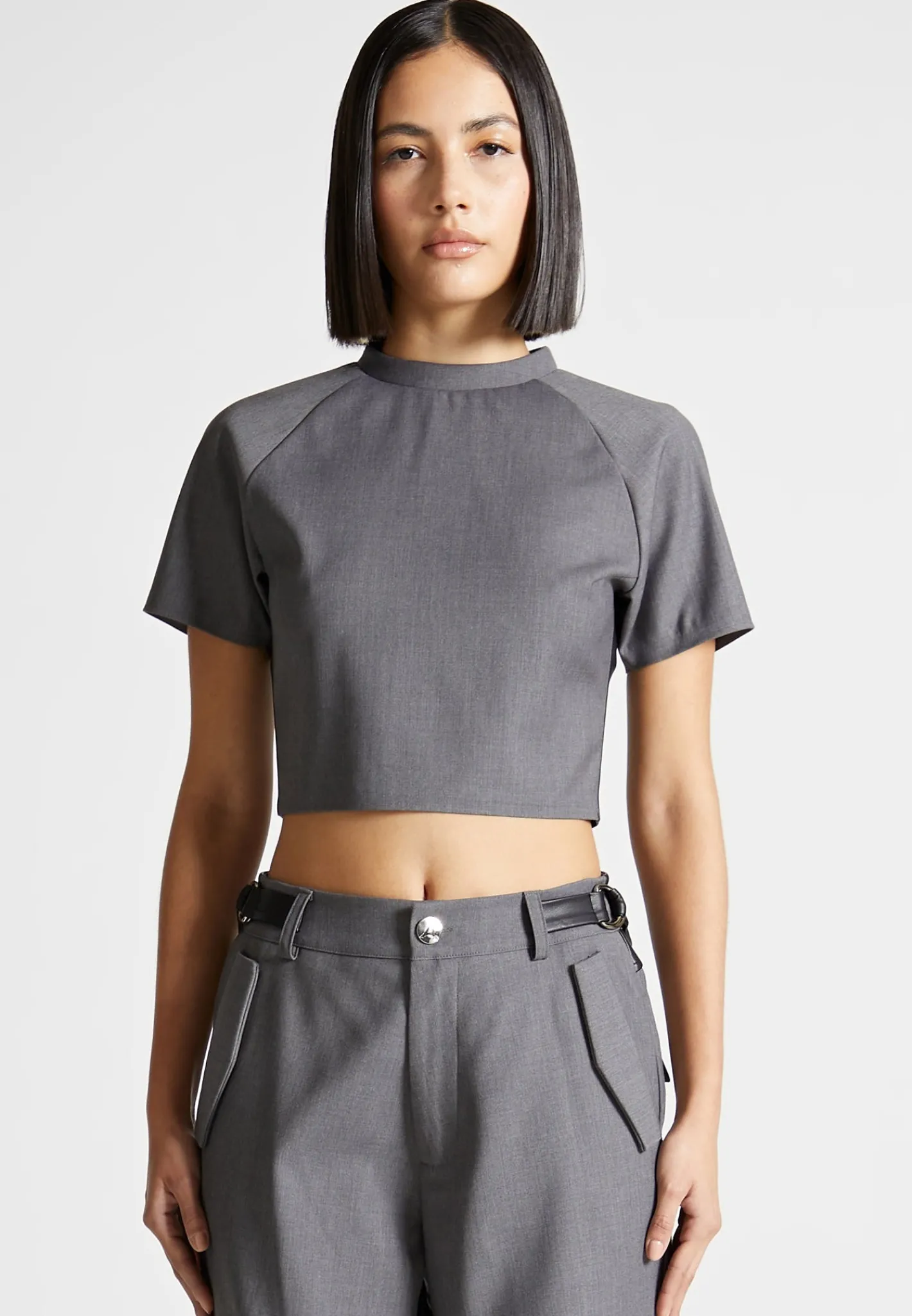 Tailored Mock Neck Top -^Manière De Voir Sale