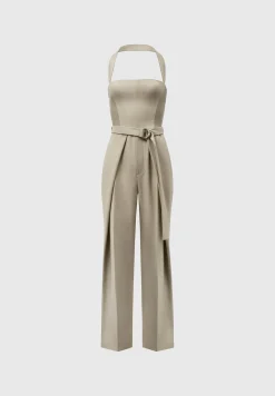Tailored Pleat Jumpsuit with Belt -^Manière De Voir Best