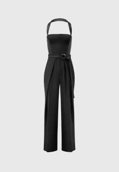 Tailored Pleat Jumpsuit with Belt -^Manière De Voir Clearance