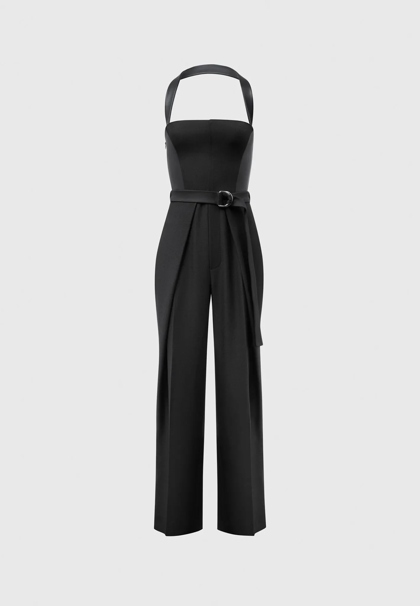 Tailored Pleat Jumpsuit with Belt -^Manière De Voir Clearance