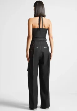Tailored Pleat Jumpsuit with Belt -^Manière De Voir Clearance