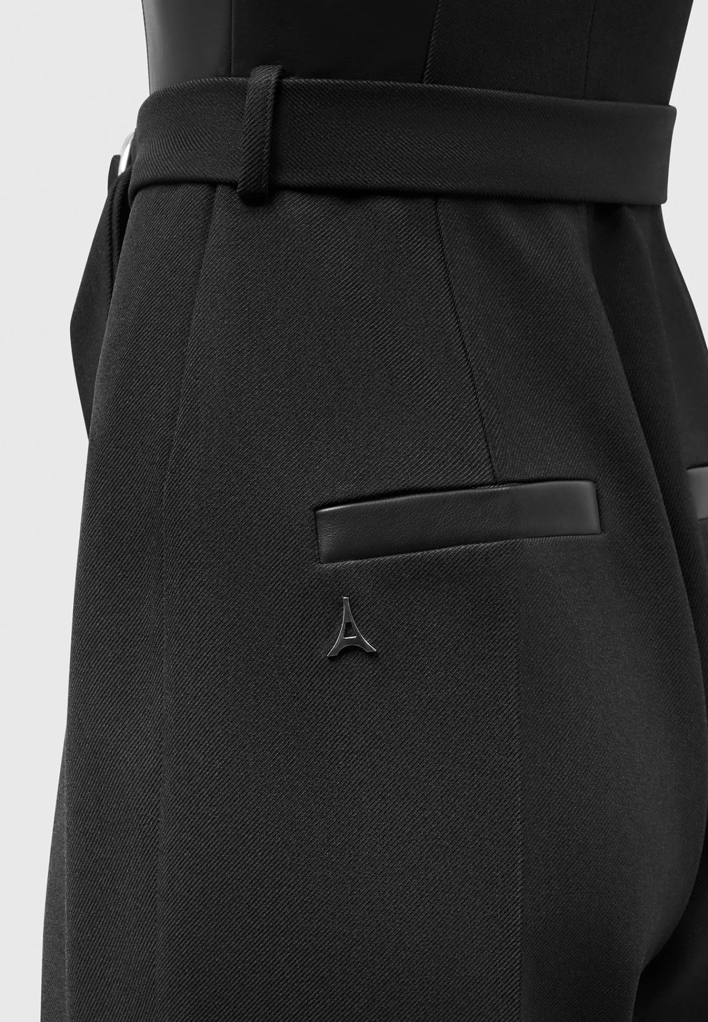 Tailored Pleat Jumpsuit with Belt -^Manière De Voir Clearance